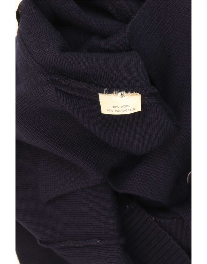 Paul & Shark Maglione cardigan doppiopetto da uomo in lana blu navy media