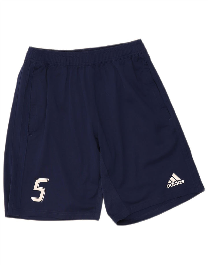 Pantaloncini sportivi Adidas Climacool Graphic da uomo medi in poliestere blu navy