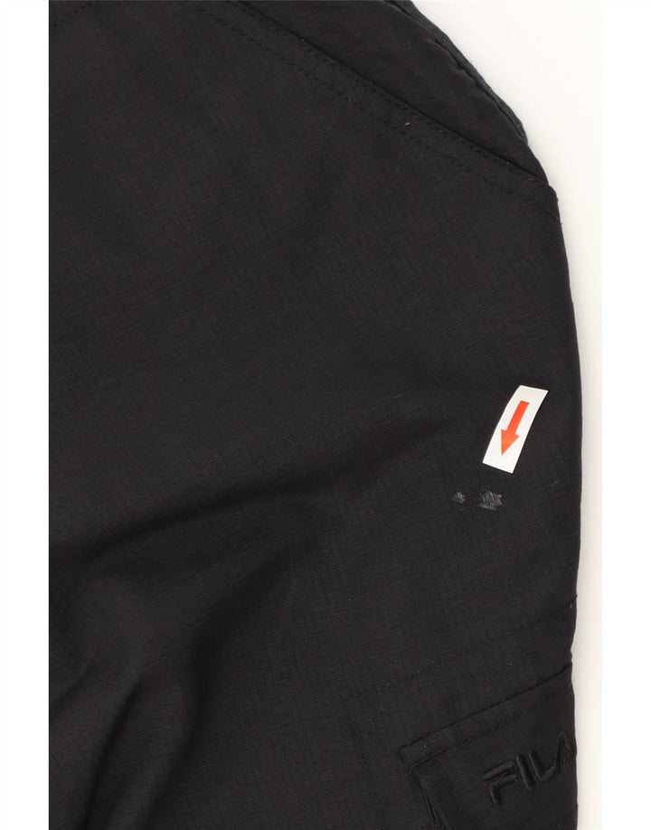 Pantaloncini cargo da uomo FILA piccoli W32 poliestere nero