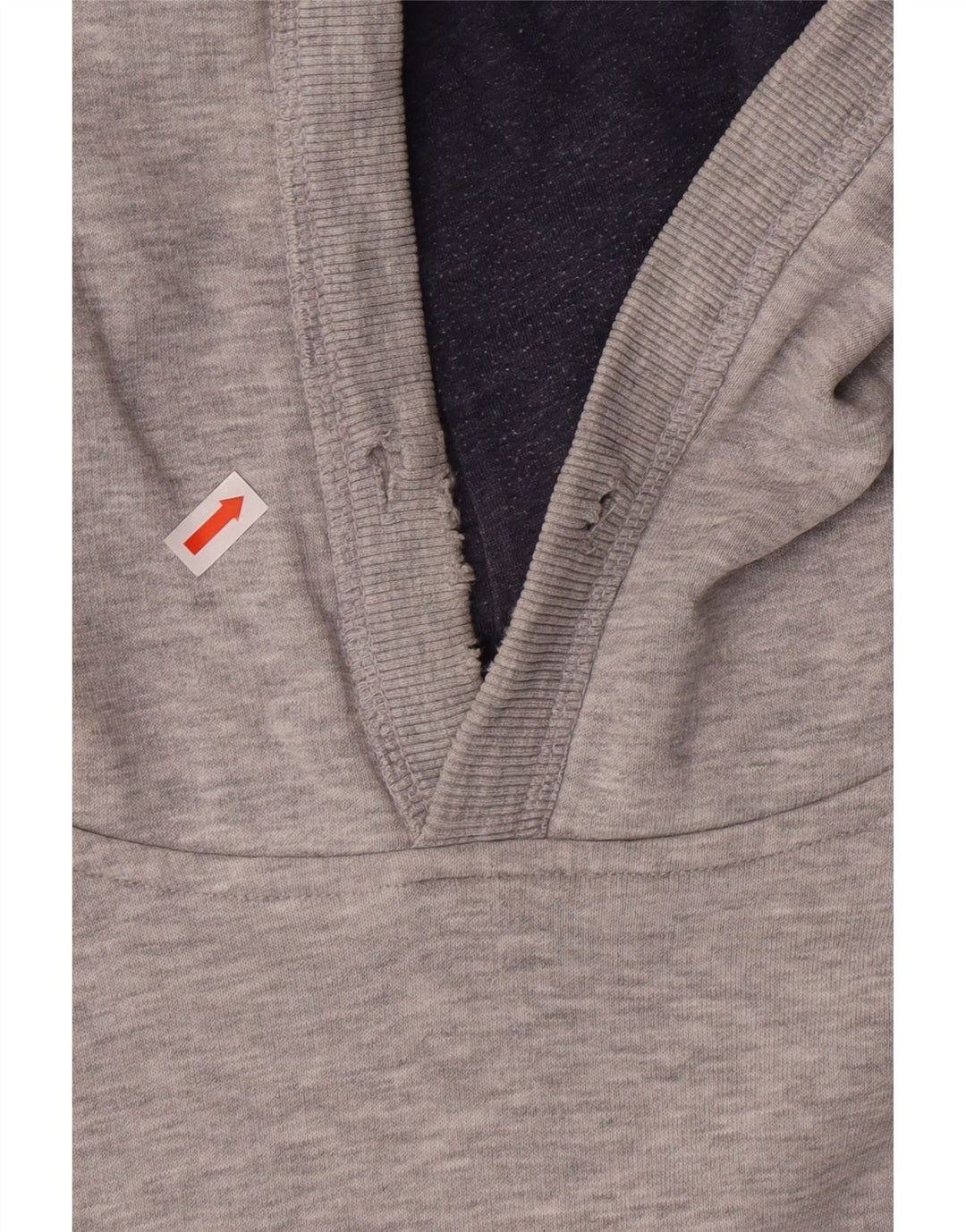 TOMMY HILFIGER Maglione con cappuccio da uomo piccolo in cotone grigio