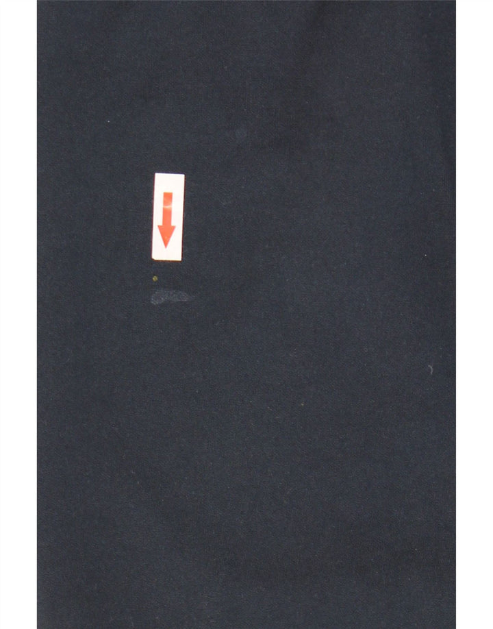 Felpa da uomo con collo con zip Lotto Maglione XL Blu navy in poliestere