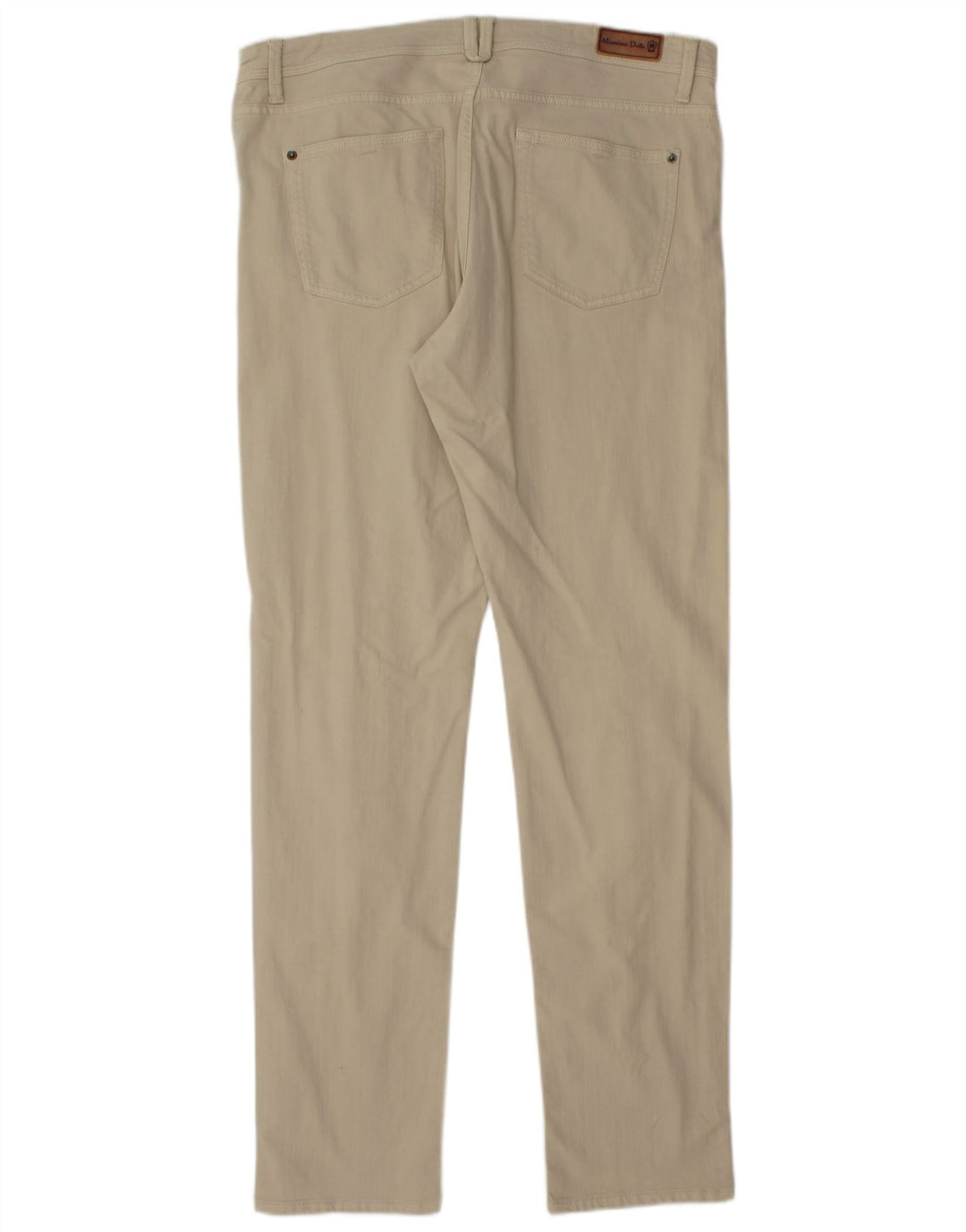 Pantaloni casual slim da uomo Massimo Dutti EU 44 Large W34 L34 Beige