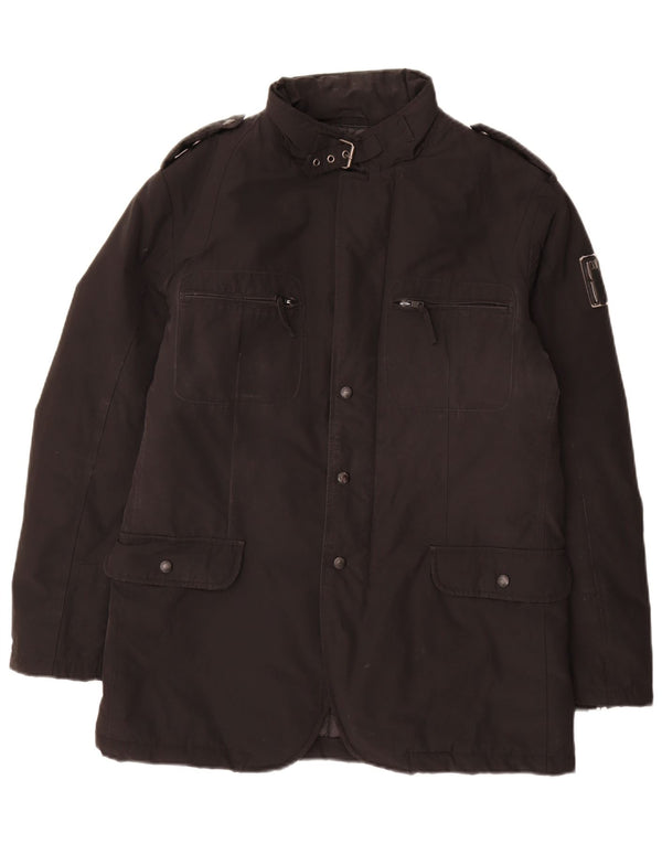 Bomboogie Giacca imbottita militare da uomo UK 42 XL Poliestere nero