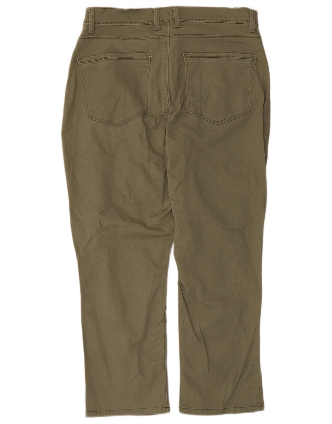 Pantaloni Capri Easy Fit da donna Lee US 8 Medium W30 L22 Cotone kaki