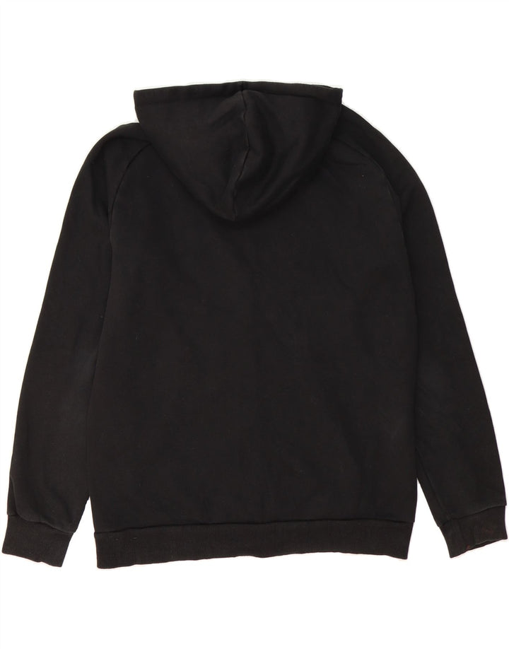PUMA Mens Graphic Zip Hoodie Sweater Medium Black Cotton Vintage Puma and Second-Hand Puma from Messina Hembry 