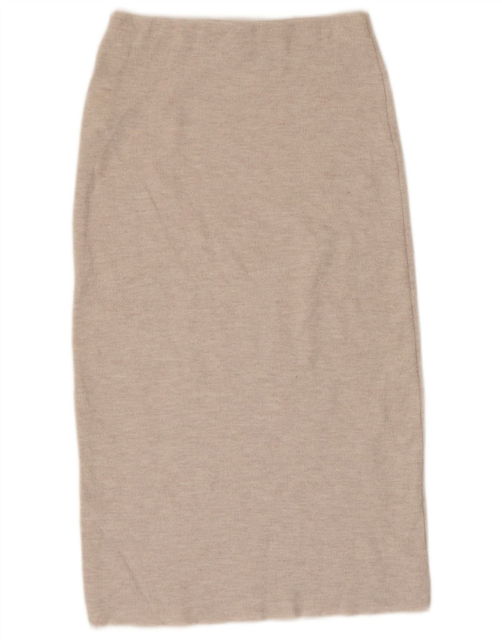 Gonna midi Zara da donna piccola W26 Beige