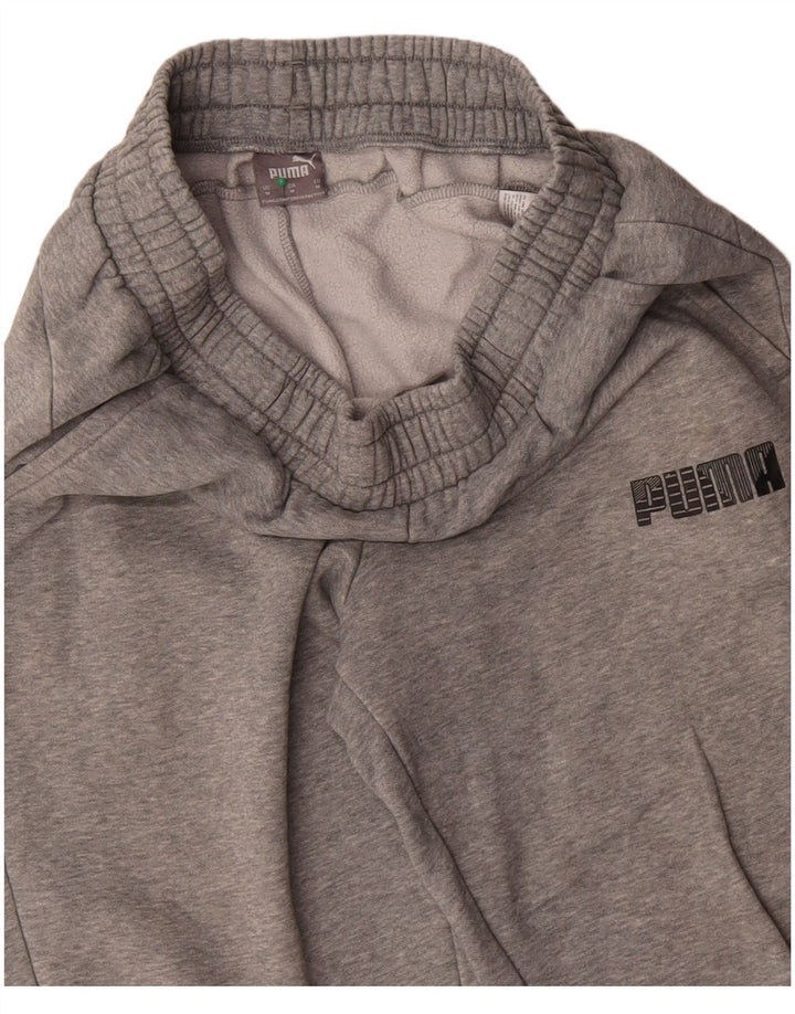 Pantaloni da tuta da uomo Puma Joggers in cotone grigio medio