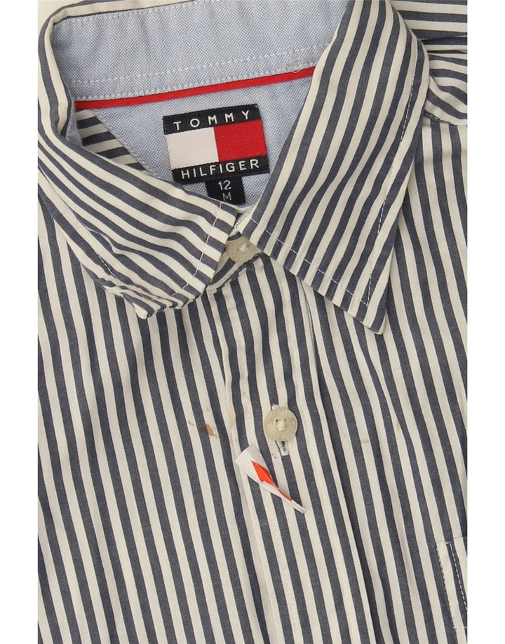 Camicia Tommy Hilfiger per ragazzi 11-12 anni in cotone a righe blu medio