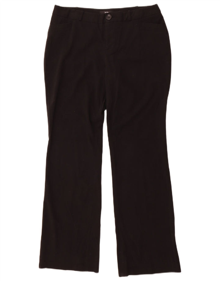 Pantaloni casual bootcut da donna Mossimo US 10 Large W34 L32 poliestere nero