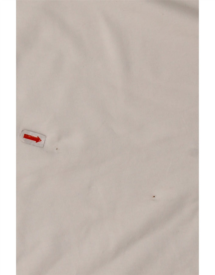 Top Zara da uomo a maniche lunghe in cotone bianco medio