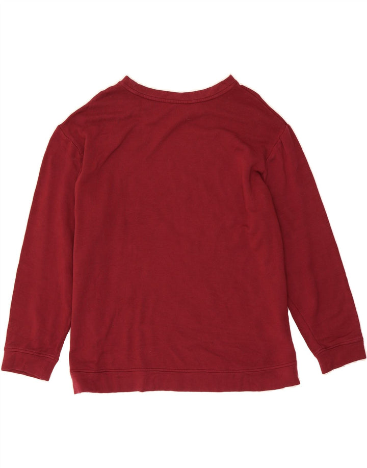 ORVIS Womens Oversized Sweatshirt Jumper UK 18 XL Maroon Modal Vintage Orvis and Second-Hand Orvis from Messina Hembry 