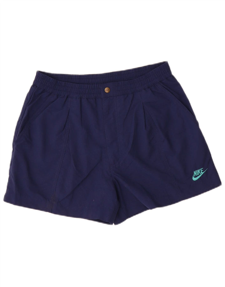 Pantaloncini chino da uomo Nike medi W32 poliestere blu navy