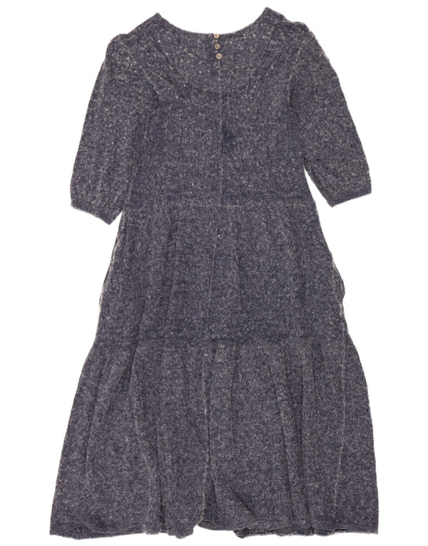 Abito a strati con maniche a 3/4 da donna White Stuff UK 10 Piccolo blu navy screziato