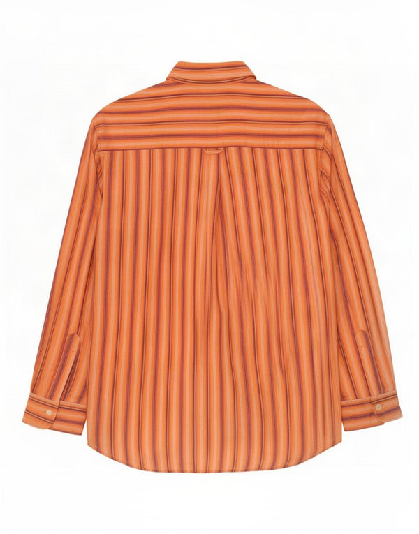 Camicia Carrera da uomo in cotone a righe grandi arancioni