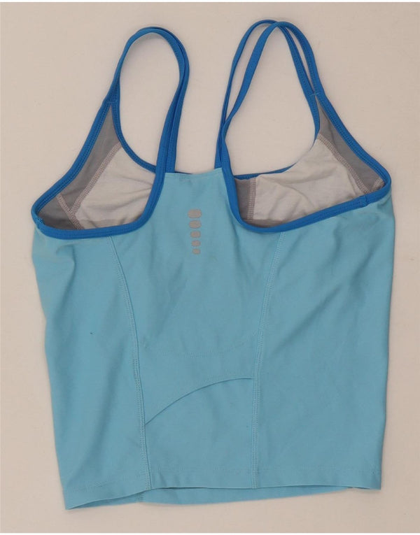 Canotta corta Nike Dri Fit da donna US 4/6 Small Blu Colourblock in poliestere