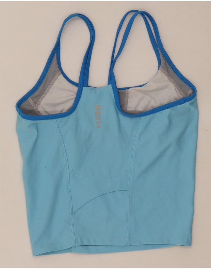 Canotta corta Nike Dri Fit da donna US 4/6 Small Blu Colourblock in poliestere