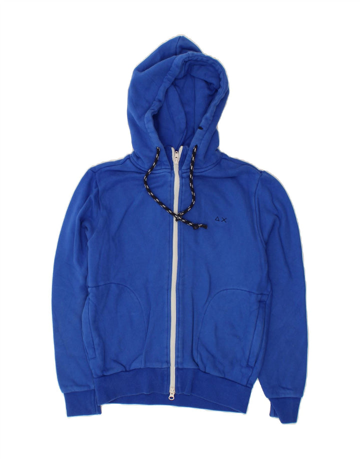 SUN68 Boys Zip Hoodie Sweater 11-12 Years Blue Cotton Vintage Sun68 and Second-Hand Sun68 from Messina Hembry 