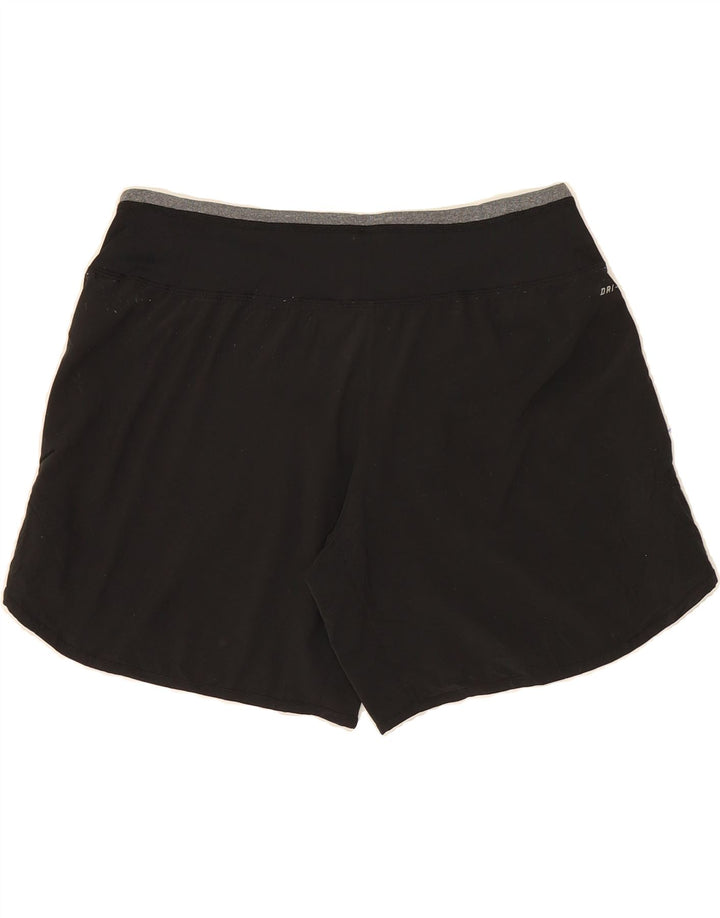 Pantaloncini sportivi NIKE Dri Fit da donna UK 14 medio nero poliestere