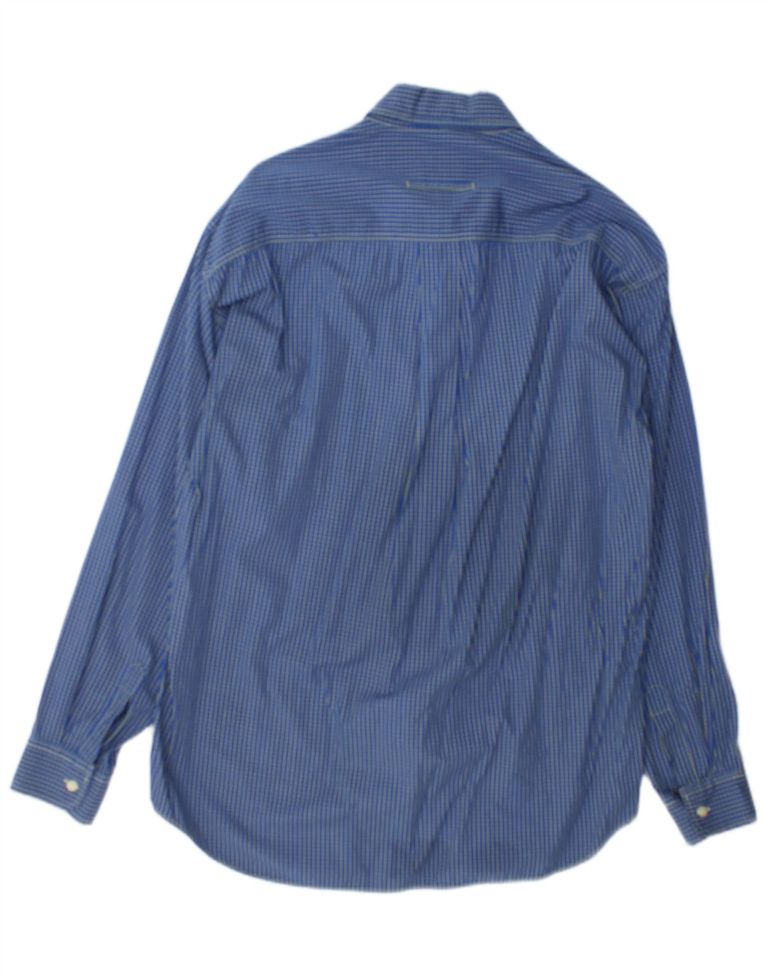 Camicia Trussardi Jeans Uomo in Flanella Check Blu Medio