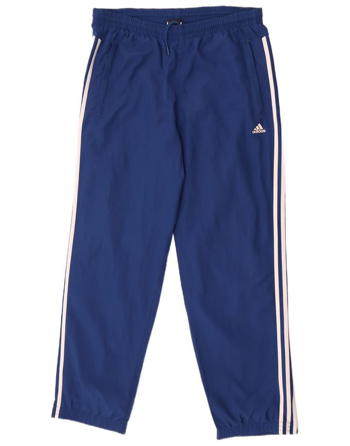 Pantaloni da tuta da uomo Adidas Joggers UK 42/44 Large Blu Poliestere