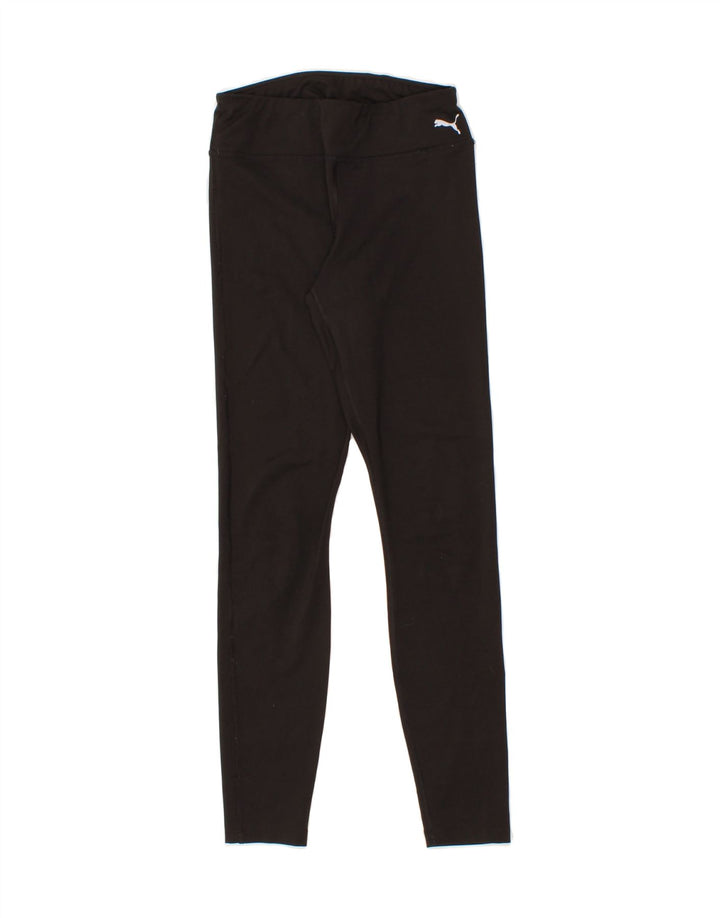PUMA Womens Leggings UK 4 XS  Black Polyester Vintage Puma and Second-Hand Puma from Messina Hembry 
