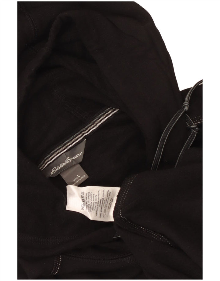 Felpa con cappuccio da uomo Eddie Bauer grande in cotone nero
