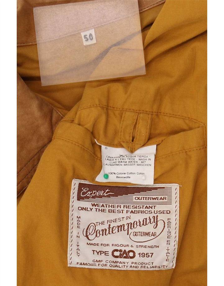 Ciao Bomber Uomo IT 50 Large Giallo Cotone Classico