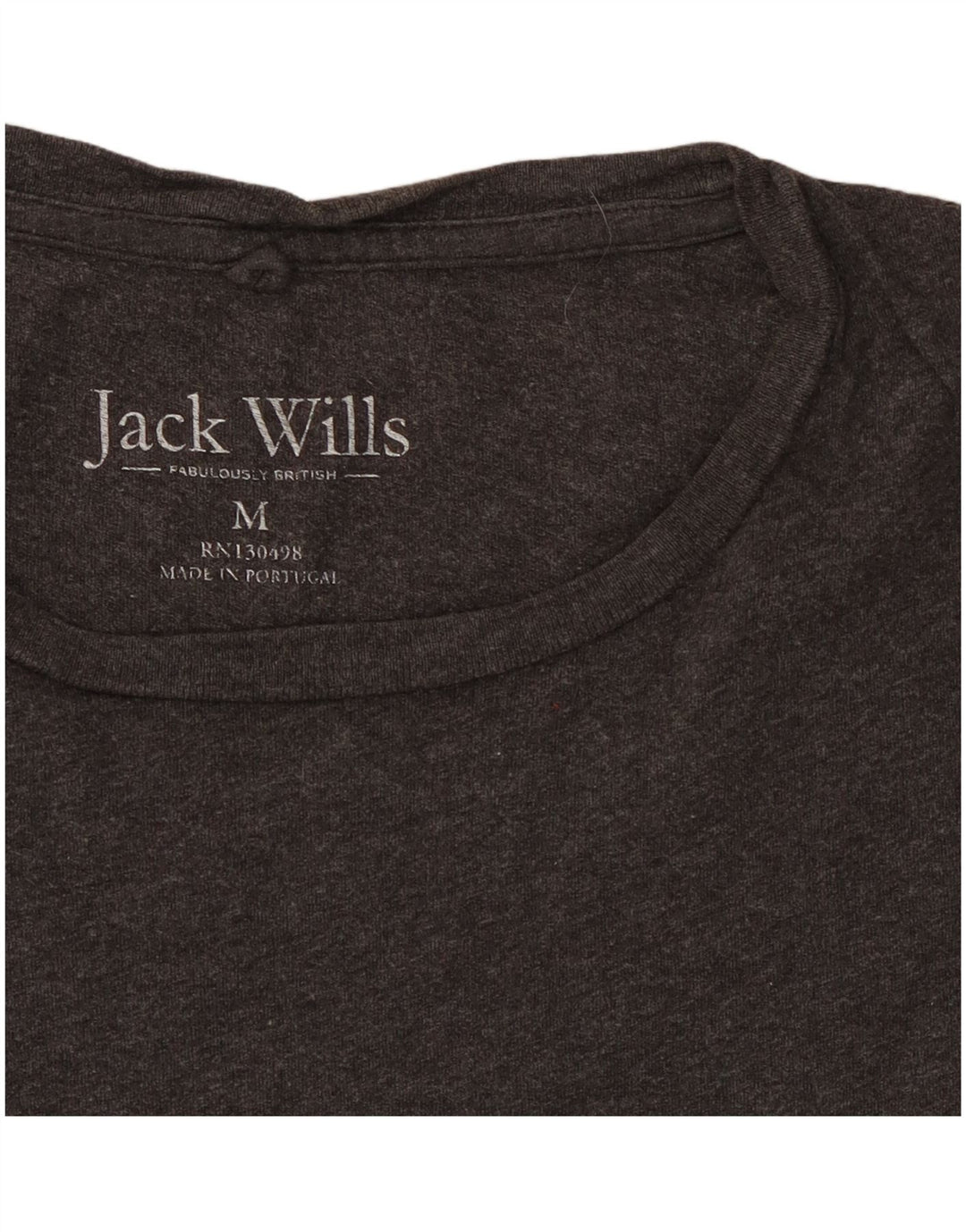 T-shirt da uomo Jack Wills Top in cotone grigio medio