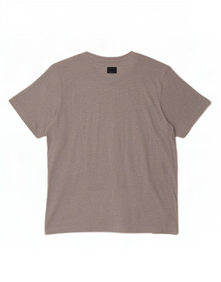 Crew Clothing T-shirt da uomo Top XL in cotone grigio