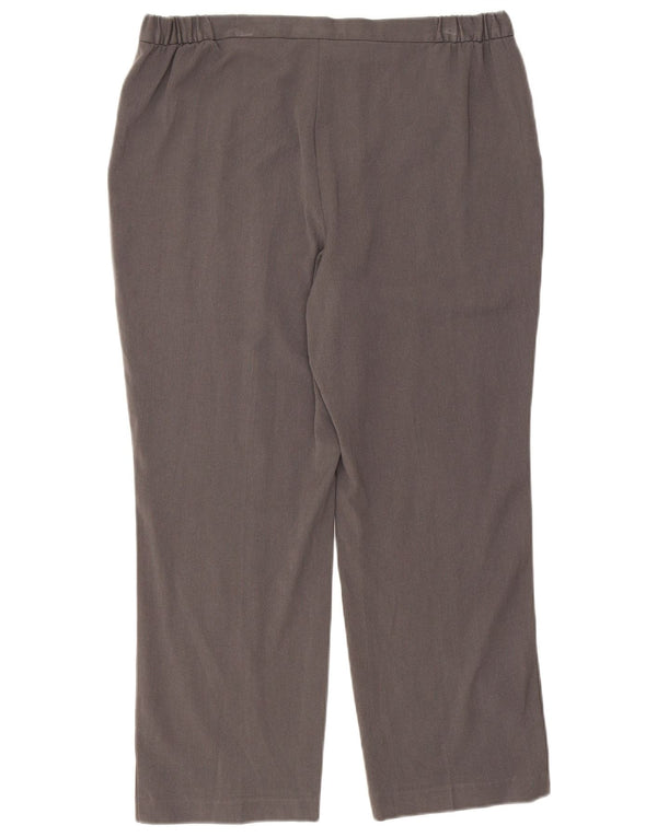 Pantaloni corti dritti da donna Marks & Spencer UK 16 Large W34 L26 Grigio