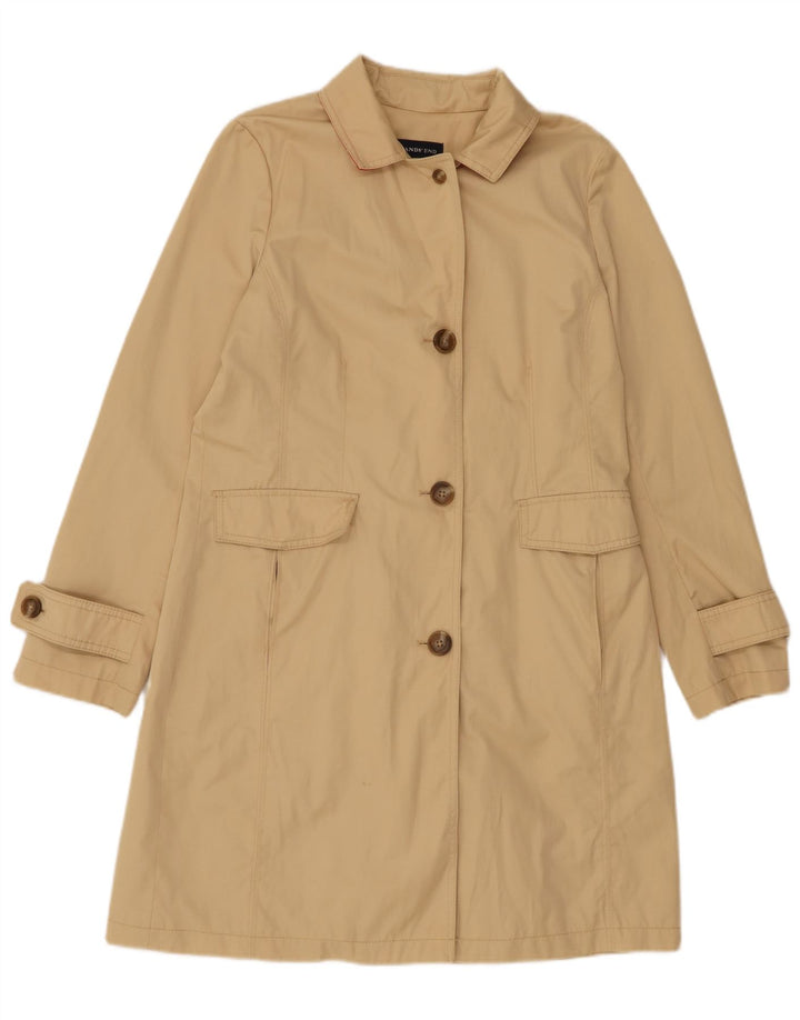Trench da donna Lands End UK 10 piccolo cotone beige