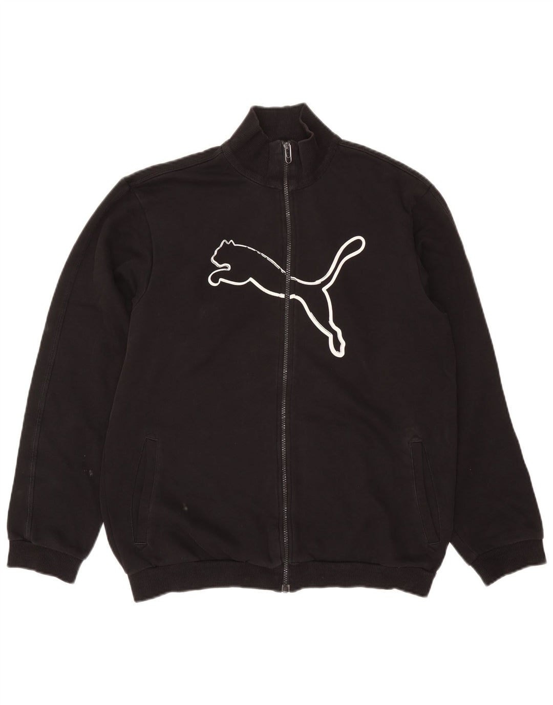 Giacca da ginnastica grafica da ragazzo Puma 15-16 anni Nera