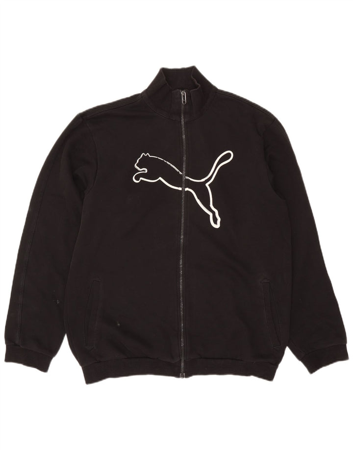 Giacca da ginnastica grafica da ragazzo Puma 15-16 anni Nera