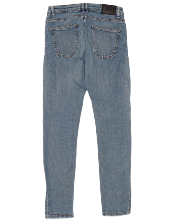 Jeans skinny da uomo Zara EU 42 Large W32 L31 Blu