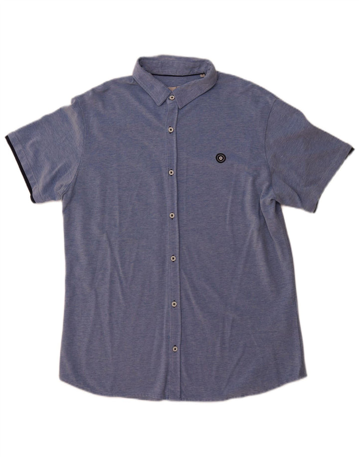 JACK & JONES Camicia slim fit da uomo XL in cotone blu