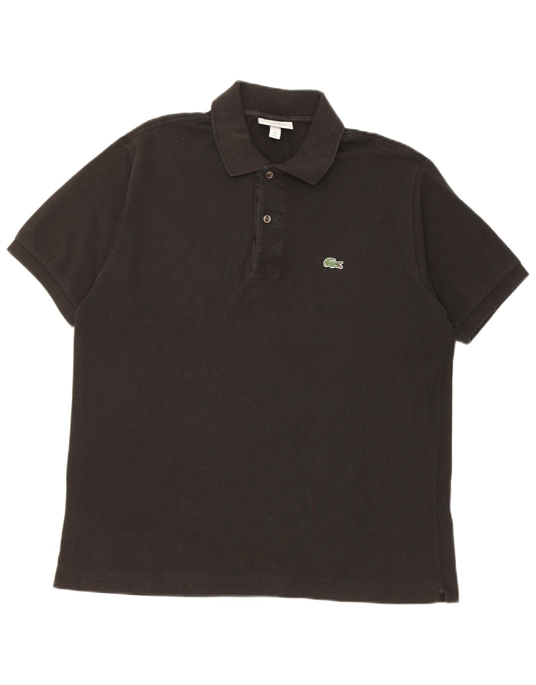 Polo da uomo Lacoste vestibilità classica taglia 5 grande in cotone nero