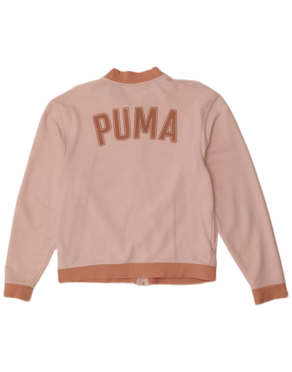 Giacca da tuta grafica da donna Puma UK 12 Medium Pink Colourblock