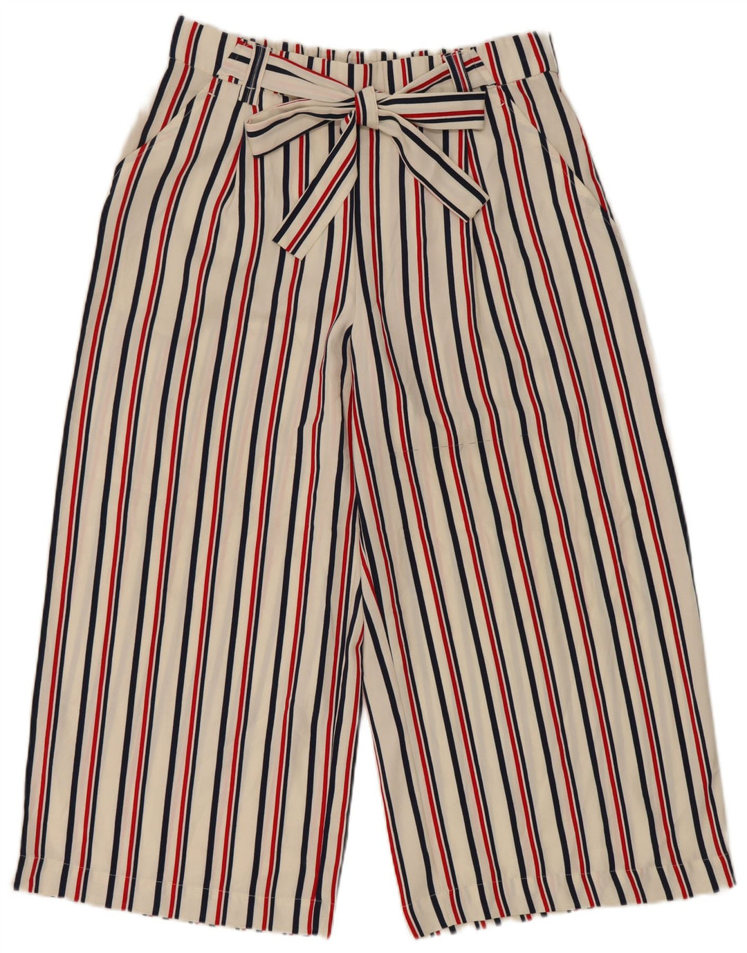 Pantaloni Capri da donna Zara grandi W34 L22 a righe bianche