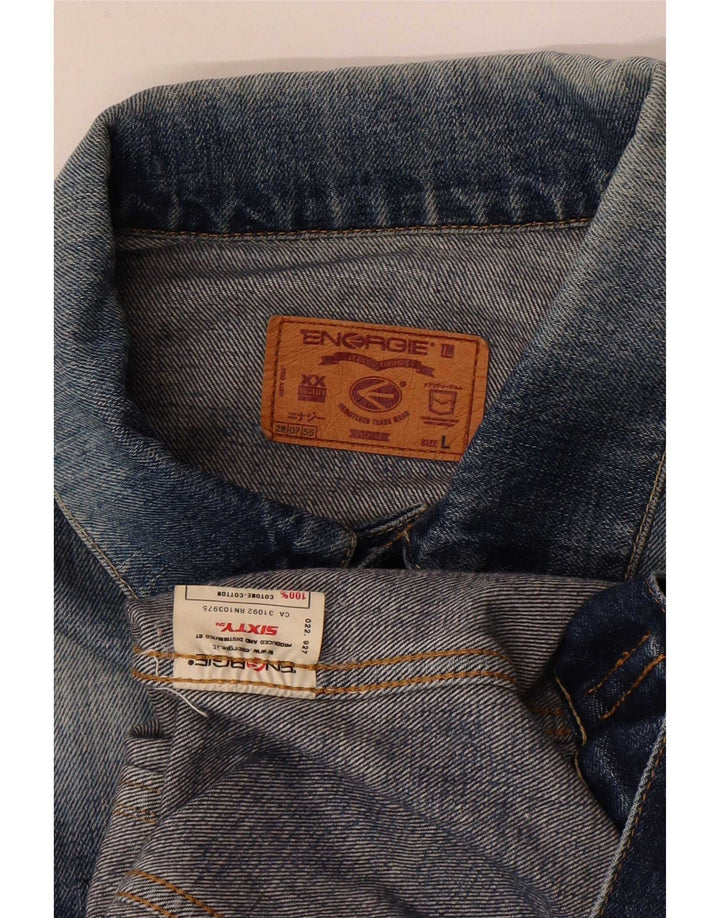 Giacca in denim da donna Energie UK 40 grande cotone blu
