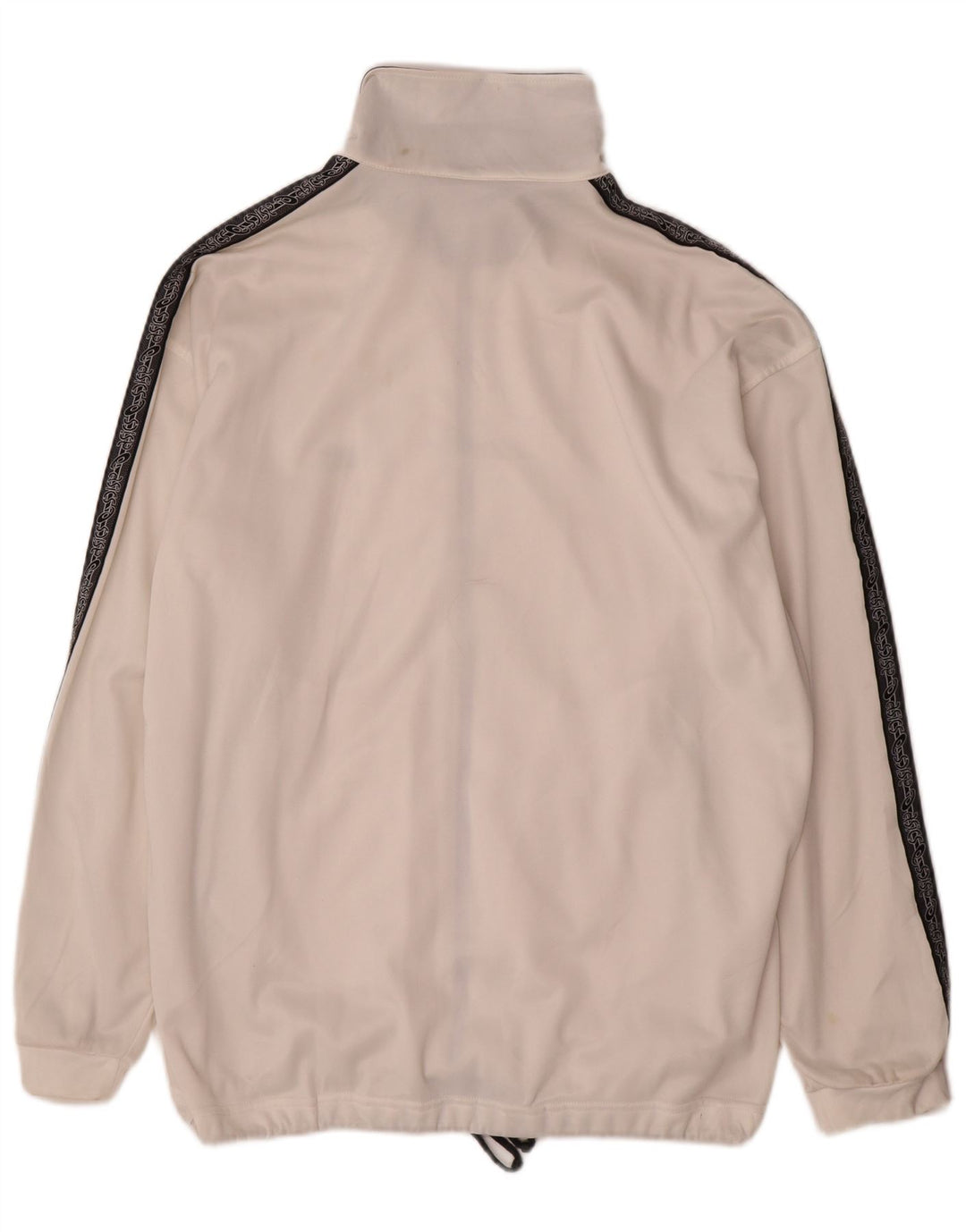 Giacca da ginnastica da uomo Asics, grande, in poliestere color block bianco