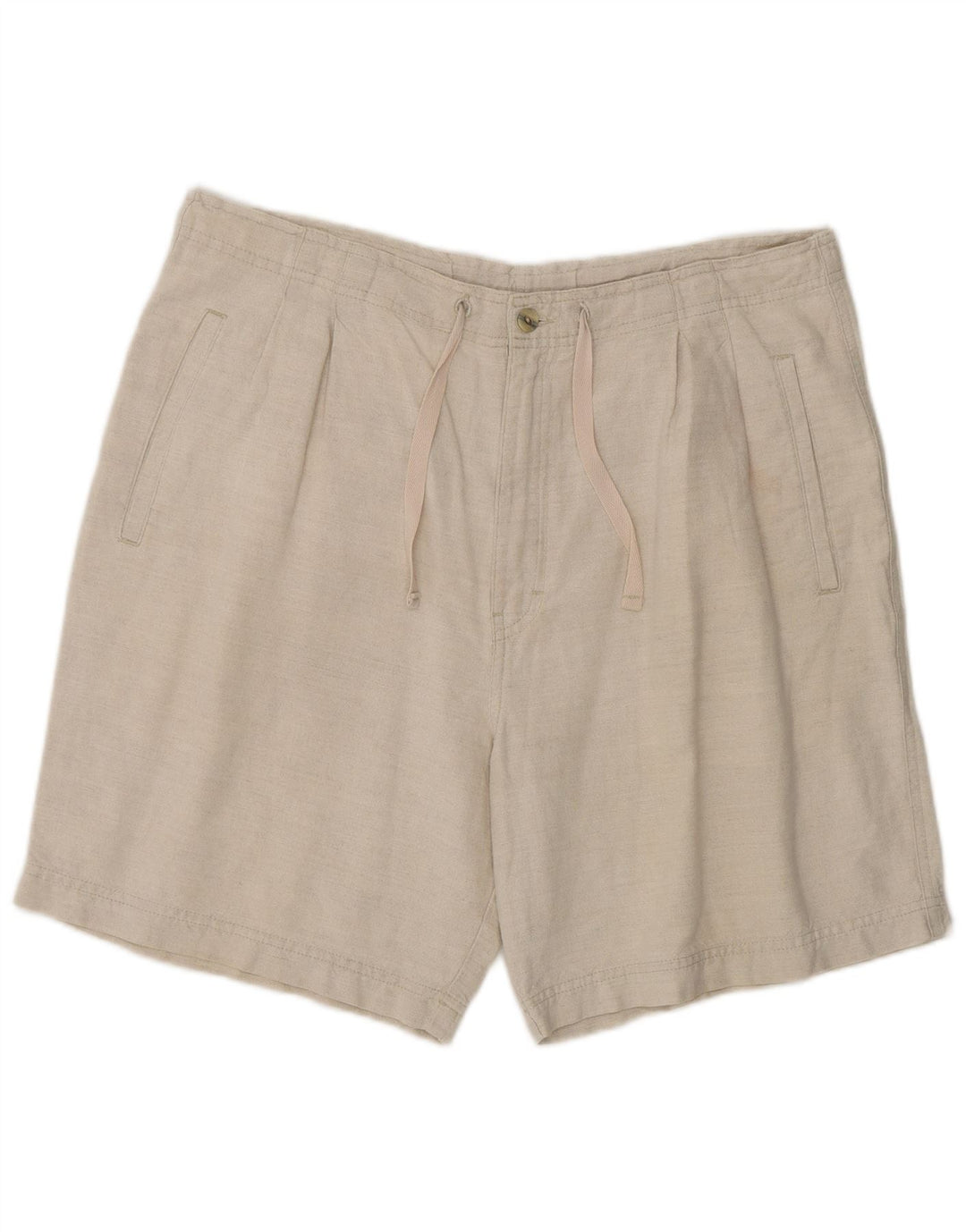Pantaloncini chino con pegged da donna Marks & Spencer medi W34 lino beige
