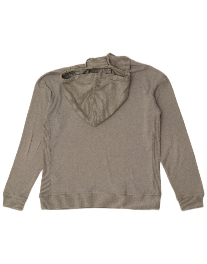 Maglione maglione con cappuccio da donna Fat Face UK 8 piccolo poliestere kaki