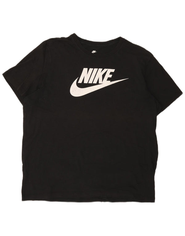 T-shirt grafica da uomo Nike Top XL in cotone nero