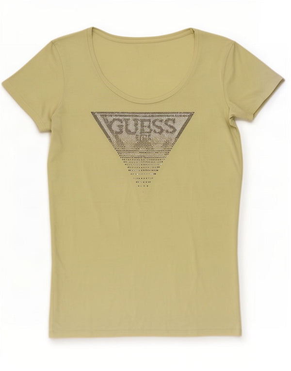 T-shirt grafica da donna Guess Top UK 18 XL Giallo