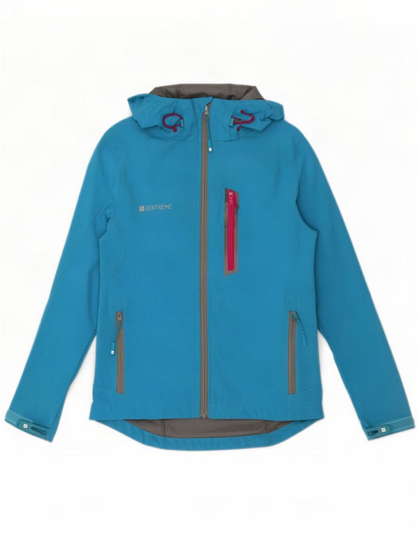 Mountain Warehouse Giacca a vento con cappuccio da donna UK 8 Small Blu