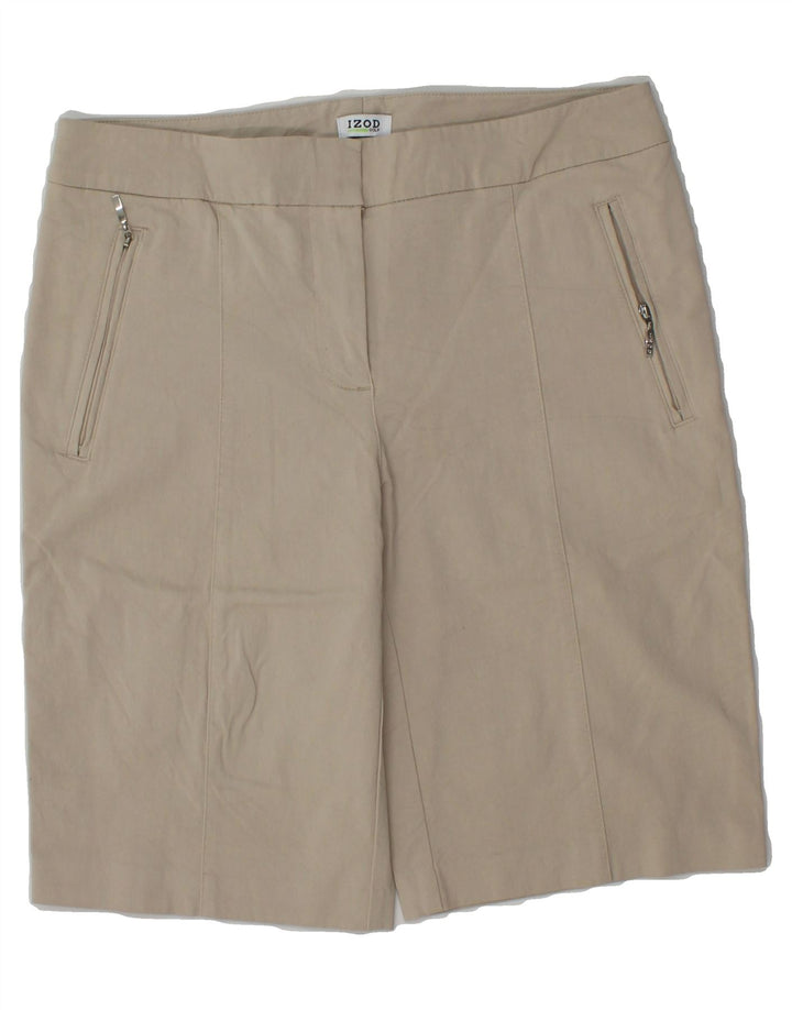 IZOD Womens Chino Shorts US 6 Medium W30  Beige Rayon Vintage Izod and Second-Hand Izod from Messina Hembry 