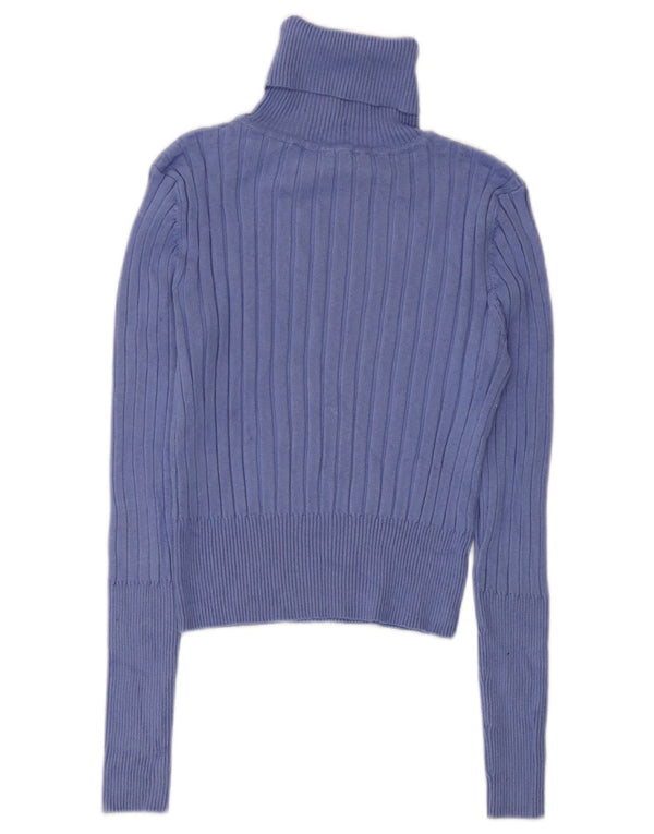 Maglione corto da donna Zara con collo alto, UK 12, viola medio
