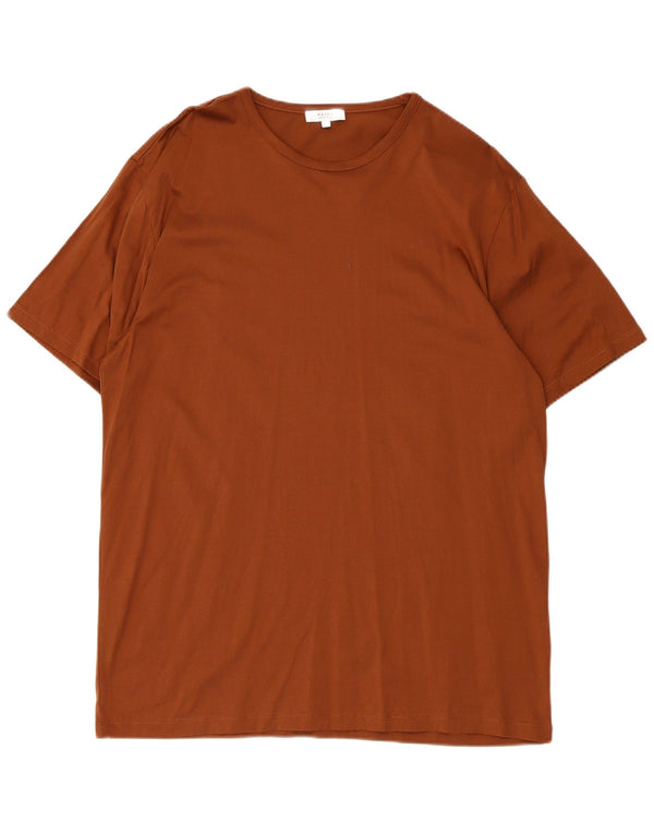 T-shirt da uomo Reiss Top 2XL in cotone marrone