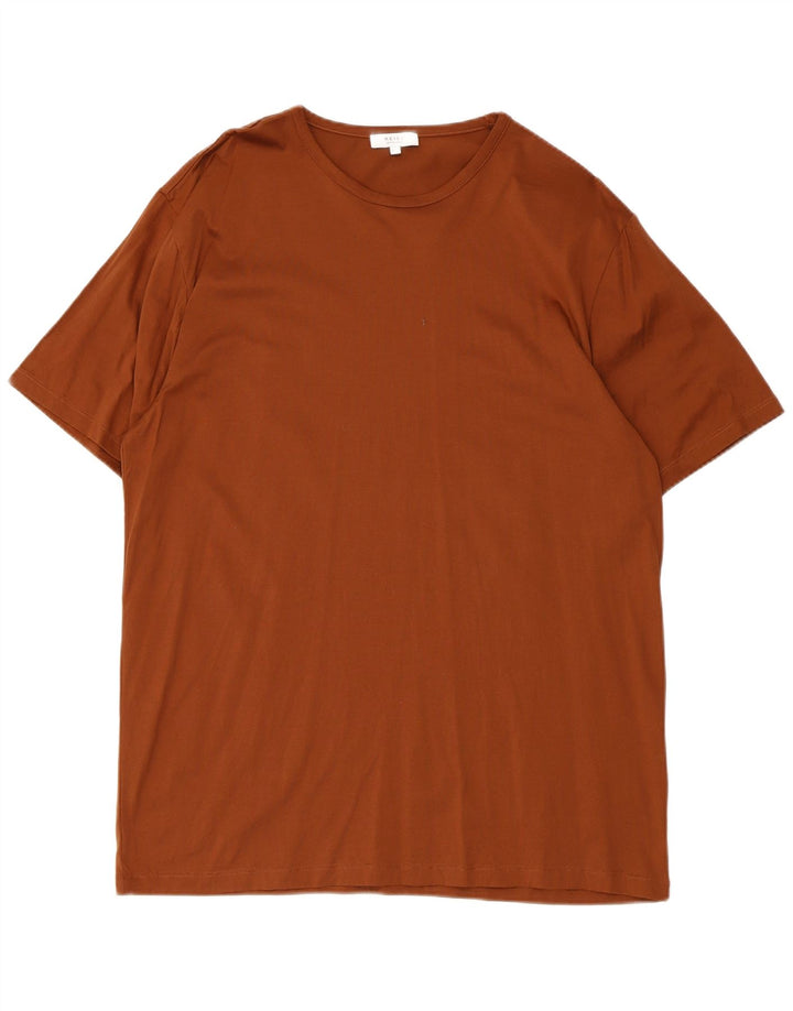 T-shirt da uomo Reiss Top 2XL in cotone marrone