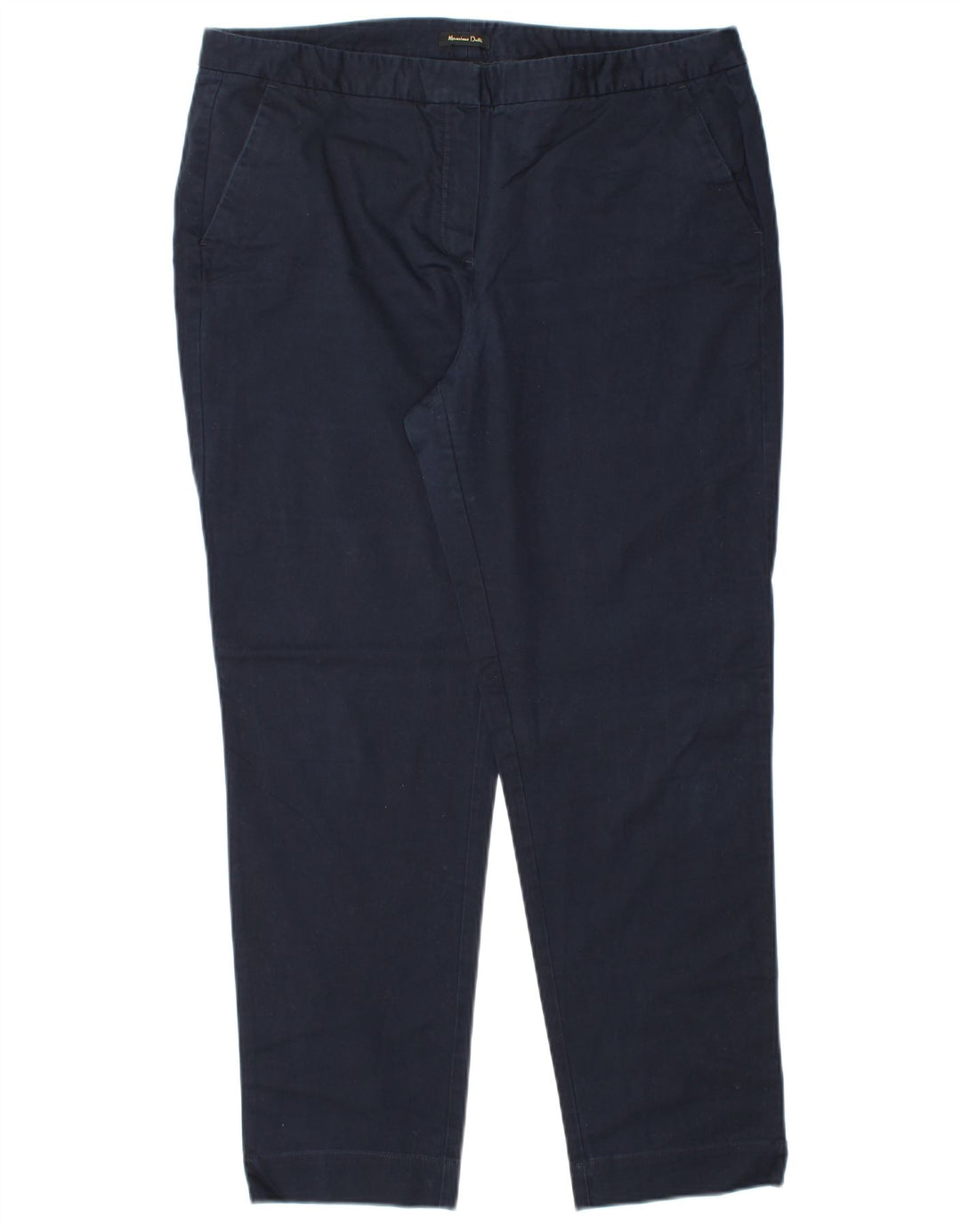Pantaloni chino da donna MASSIMO DUTTI EU 44 XL W34 L28 Blu navy Classico